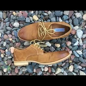 Men’s Steve Madden Capturr Oxford shoes Steve Madden Capturr Brown Leather Oxford Dress Shoe Lace Up  main image 4